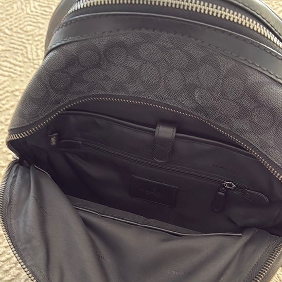 Coach Black Backpack with Cactus Design - Picture 5 of 5